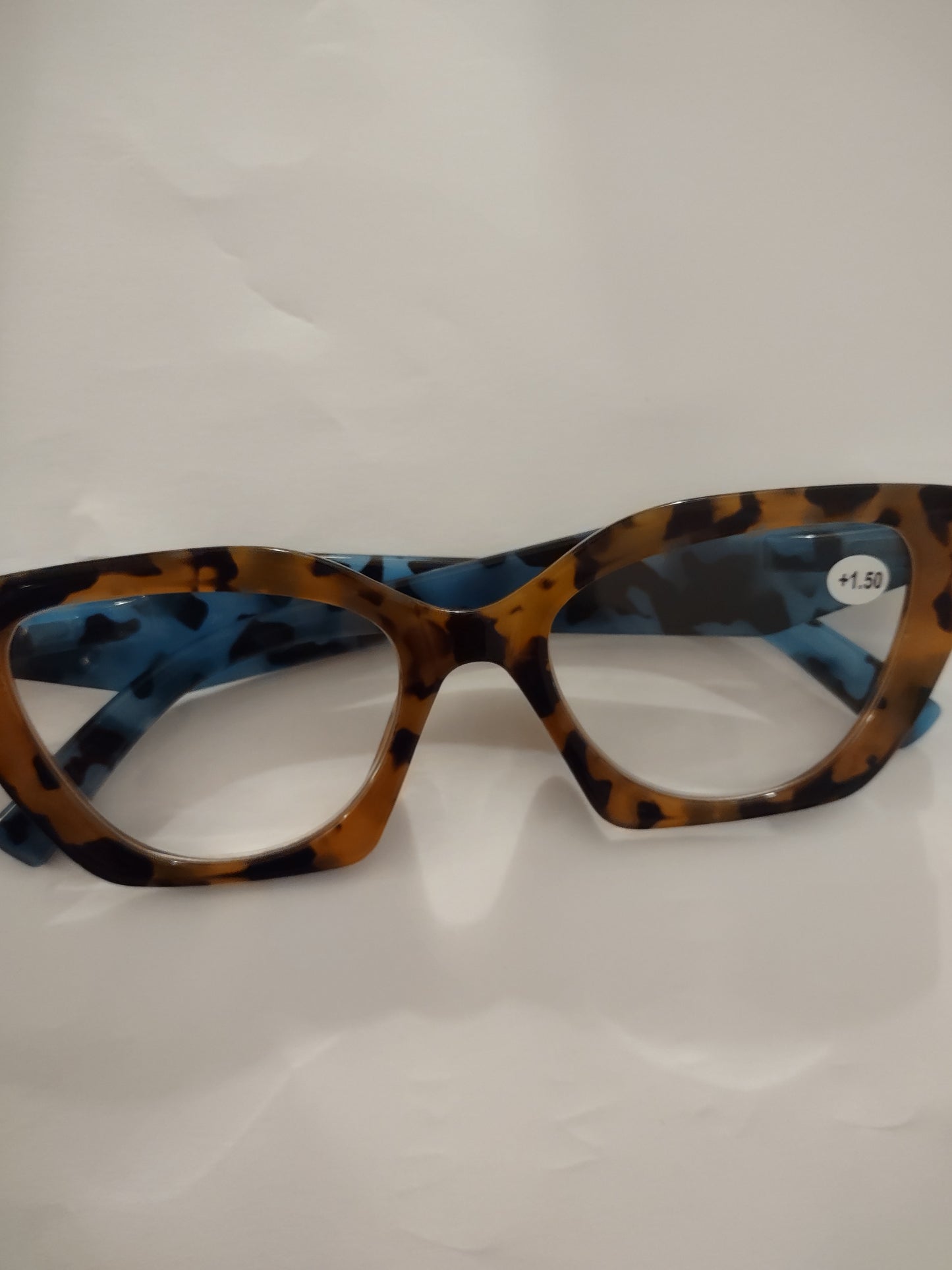 Gorgeous Brown and Blue Animal Print Reading Glasses