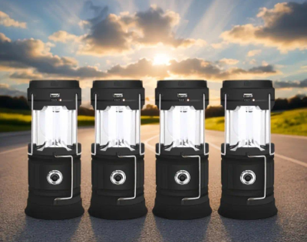 Rechargeable Foldable Led Camping Lantern With Phone Charger