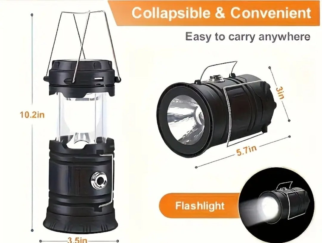 Rechargeable Foldable Led Camping Lantern With Phone Charger