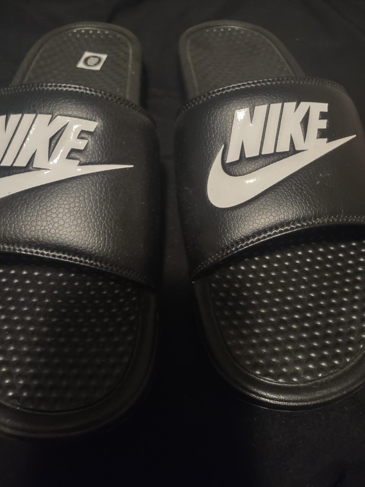 Black Nike Slides