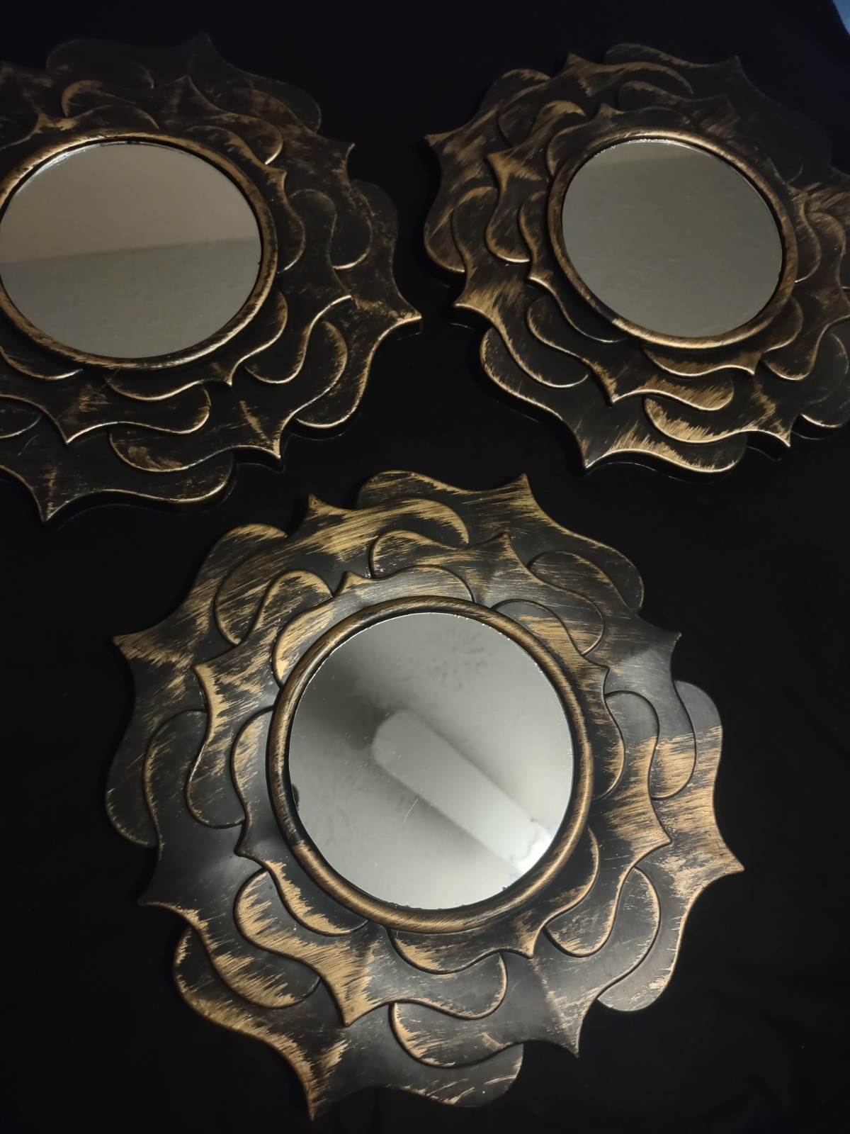 3 Piece Bronze Mirrors