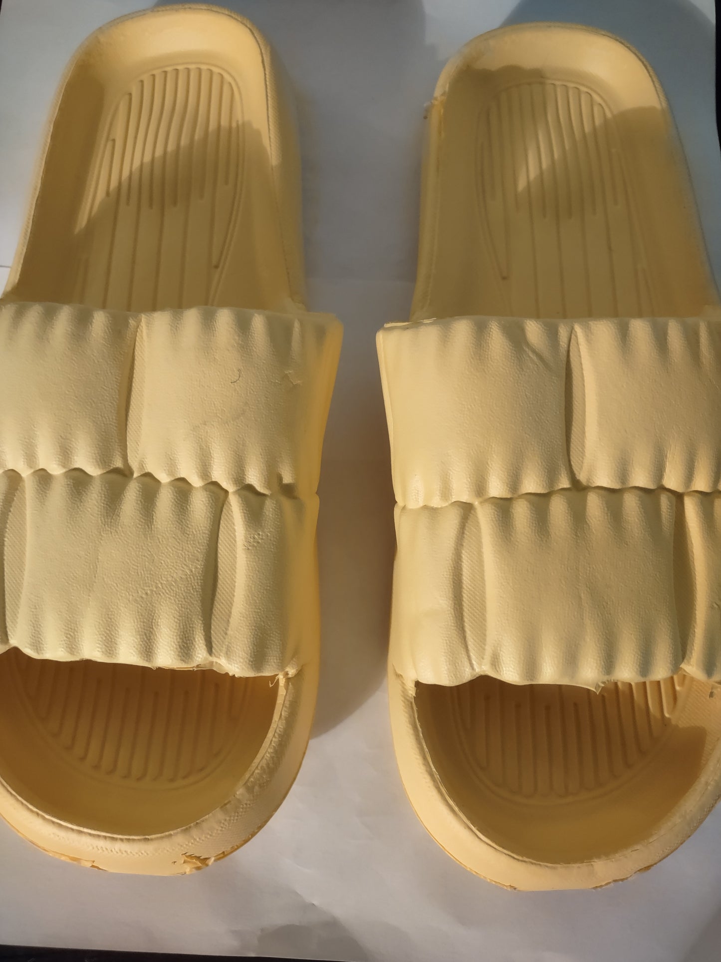 Comfy Yellow Slipper Sandals