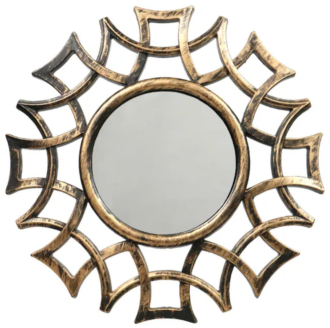 Antique style wall mirror (2pcs set) Black or gold